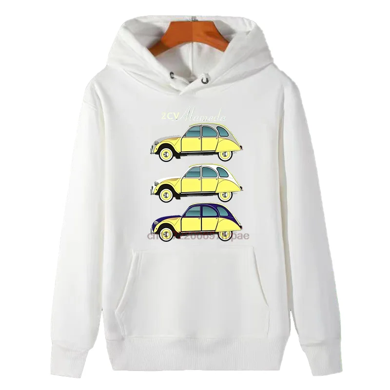 Happy Car Funny Graphic Hooded Sweatshirts Suitable For All Ages Essentials Winter Thick Sweater Hoodie Men's Winter Clothes