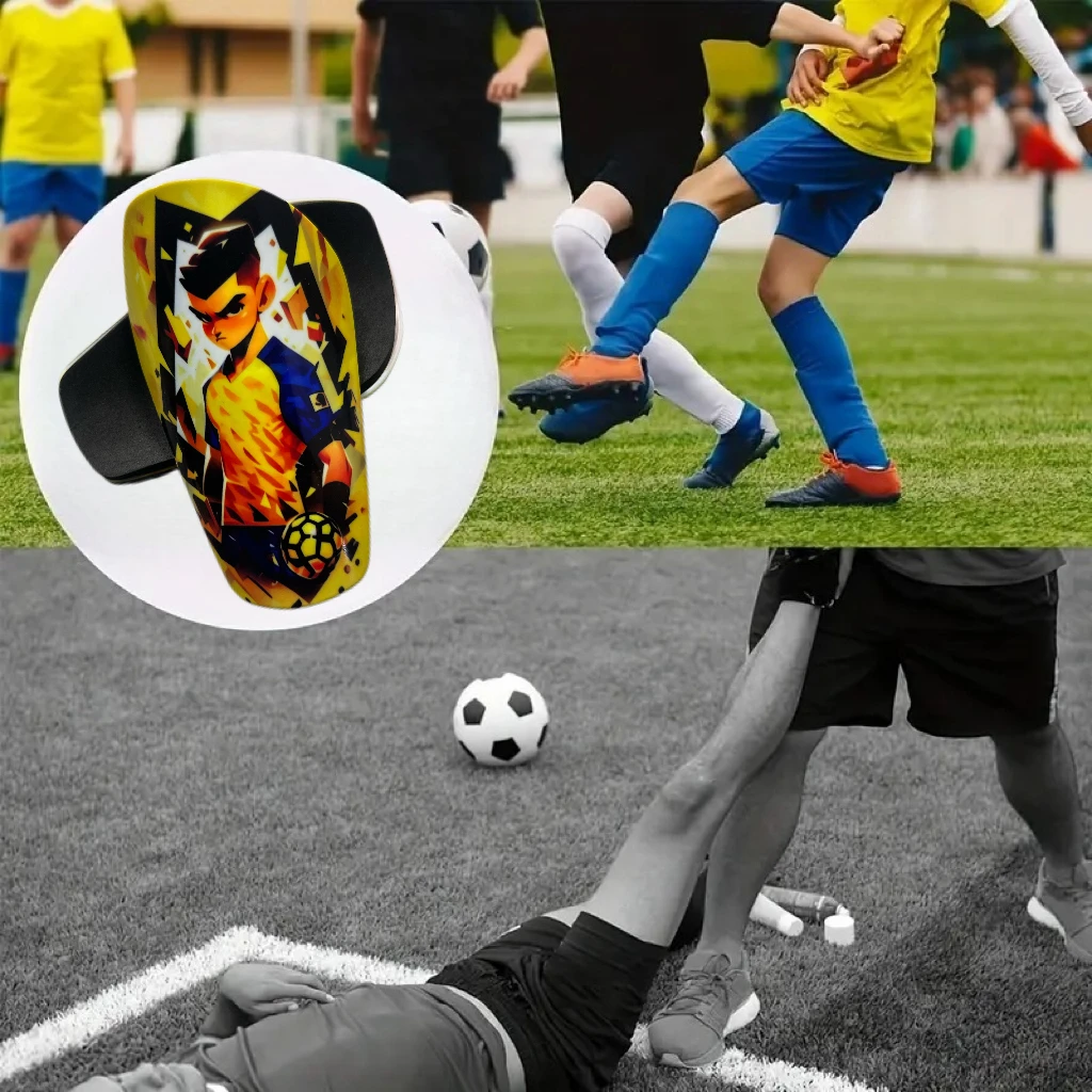 1 Pair Shin Pads Football Training Shin Guards Wear-resistant Shock Absorbing Soccer Leg Protector Soccer Training Shank Board