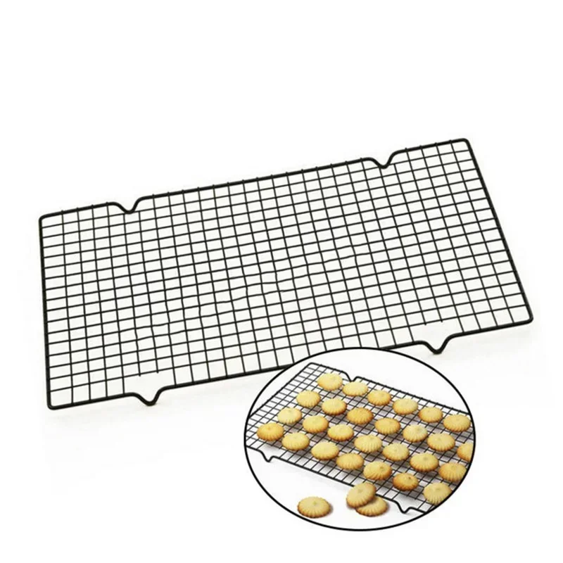 40*25CM   Steel Non-stick Cooling Rack Cooling Grid Baking Tray for Biscuit Cake Cooling Rack Bakeware Kitchen Gadget