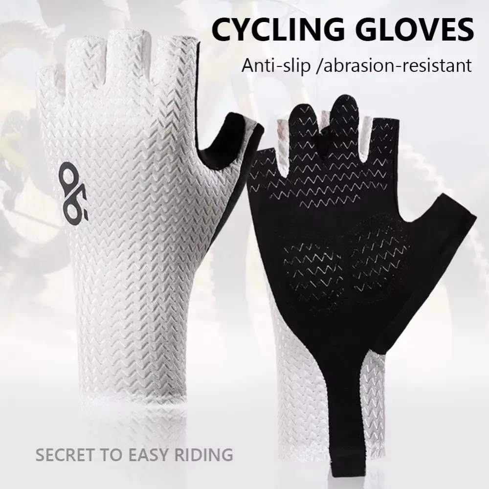 Summer Breathable Cycling Gloves Shockproof Wear-Resistant Road Bike Glove Anti-Slip Half Finger Gloves Cooling Sport Gear