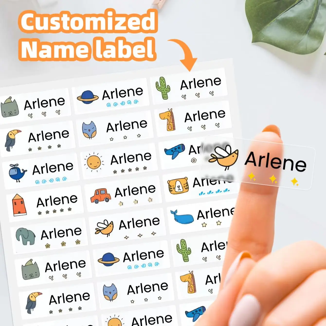 1‑250PCS Custom Personalized Name Stickers for Sealed Storage Vessels, Utility Organizer Pouches & Gift Package Tags