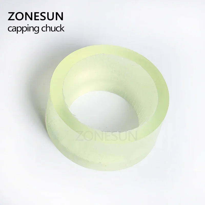 ZONESUN آلة السد تشاك غطاء ل كابر 28-32 مللي متر 38 مللي متر 10- 50 مللي متر زجاجة بلاستيكية مستديرة مع حلقة الأمن سيليكون السد