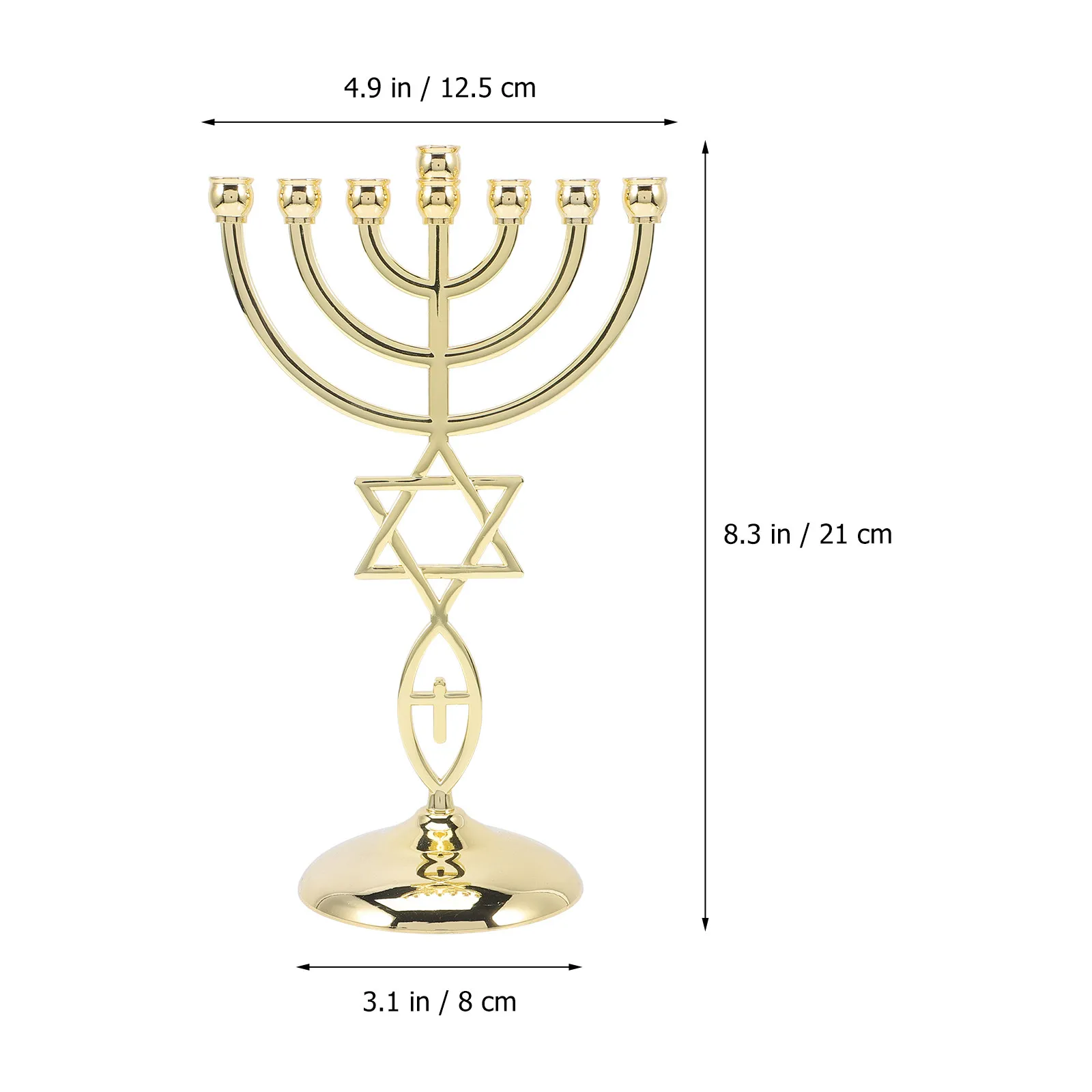 7 Branch Exquisite Metal Holder Taper Stand for Tabletop Decoration Wedding Party Living Room Office Desktop