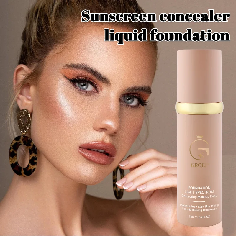 

Bionic Color Changing Foundation 30ml Concealing Hydrating Repairing Waterproof Long-Wear Non-Transfer Non-Caking Cosmetic