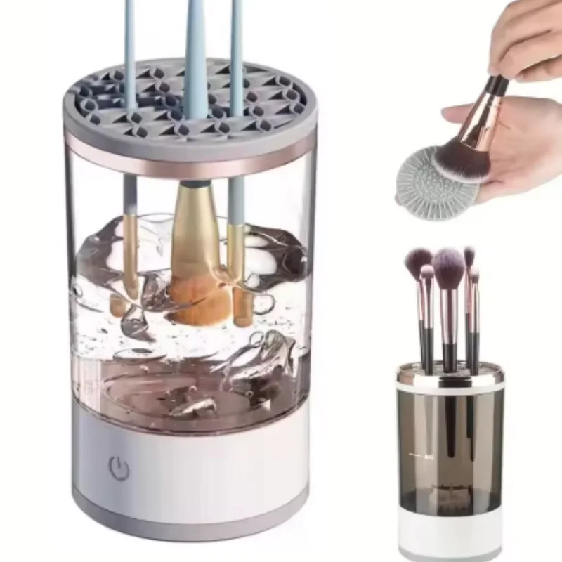 Smart Electric Makeup Brush Cleaning Machine USB Powered Automatic Fast Deep Cleaner For Cosmetic Beauty Brushes