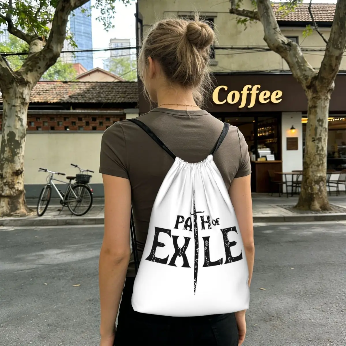 Path Of Exile Backpacks Portable Drawstring Bags Sports Bag Book Bags for Travel School