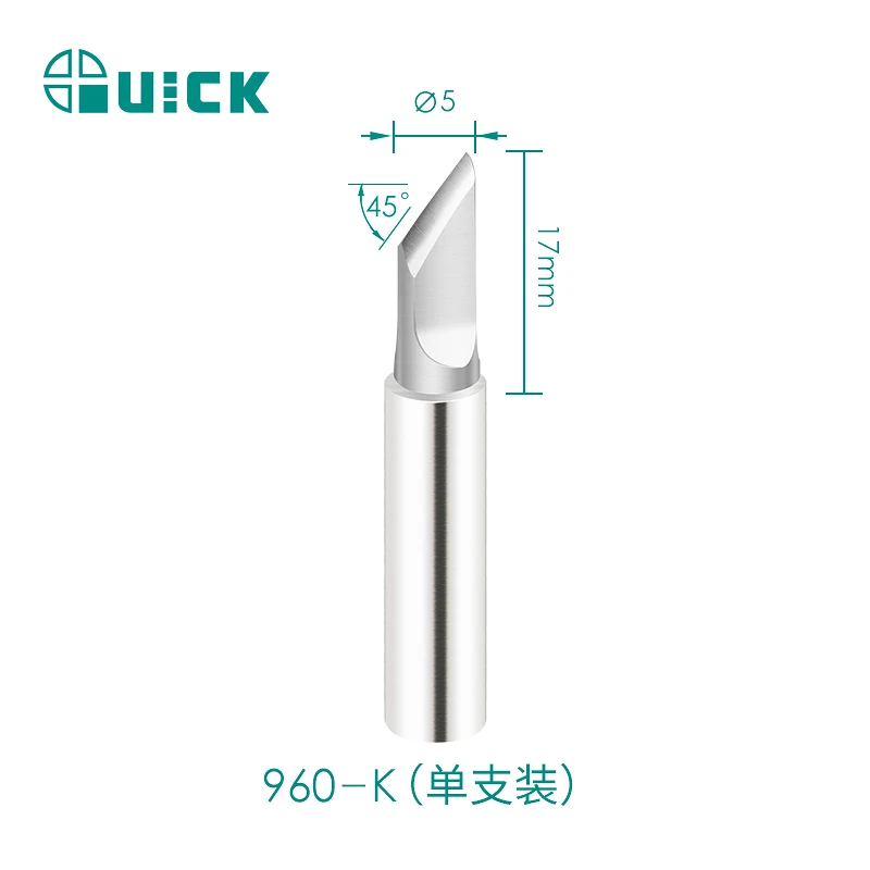 Quick 960-K/SK/B/C/D/LI/J Series Soldering Iron Tip For TS1100/236/936/969/967/375A+/3104 Welder Soldering Iron Head Replacement