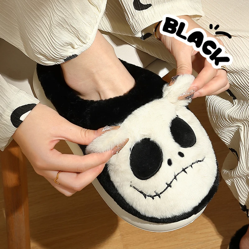 QYCKABY Unisex Shoes Slippers For Autumn Winter Weird Design Plush Fur Platform Slippers For Men's Warm Home Women's Shoe Slides