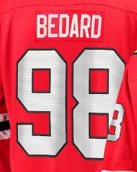 Famous brand Chicago Ice hockey jerseys with embroidered men women youth customized #98 BEDARD #71 HALL