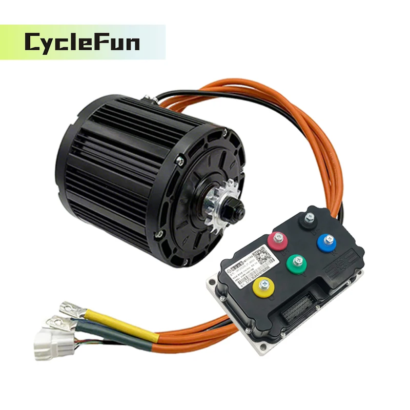 

QS138 3000W 3800RPM PMSM Mid Drive Motor with Fardriver ND72360 Controller Hall Type For Electric Motorcycle E-Scooter