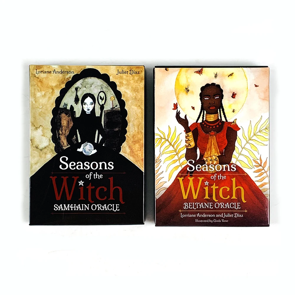 Seasons Of The Witch Oracle Cards A 44 English Visions Divination Edition Deck Borad Games，A Pleasant Party Game For Girls