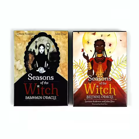 Seasons Of The Witch Oracle Cards A 44 English Visions Divination Edition Deck Borad Games，A Pleasant Party Game For Girls