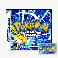 GBA Game Cartridge Video Game Console Card Pokemon Recharged Yellow with Box No Manual Rom Hack for GBA/NDS