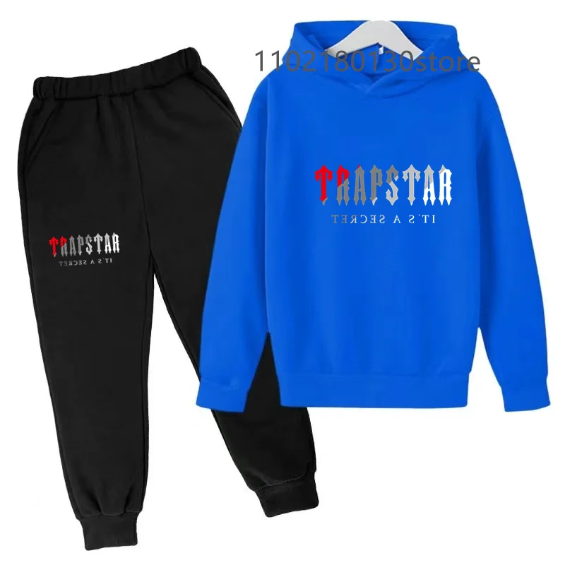 children's suit street fashion boys and girls suit sports pullover + sweatpants two-piece sports suit