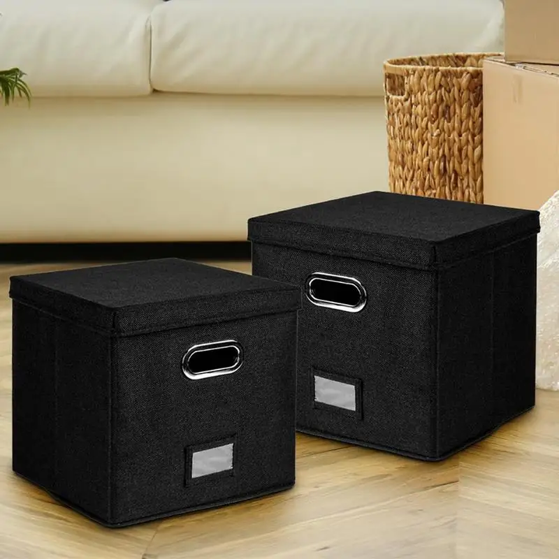 Album Box Albums Crate with Lid and Handle Home Album Decorative Box for 50 12-Inch Records Protect Your Precious Collection