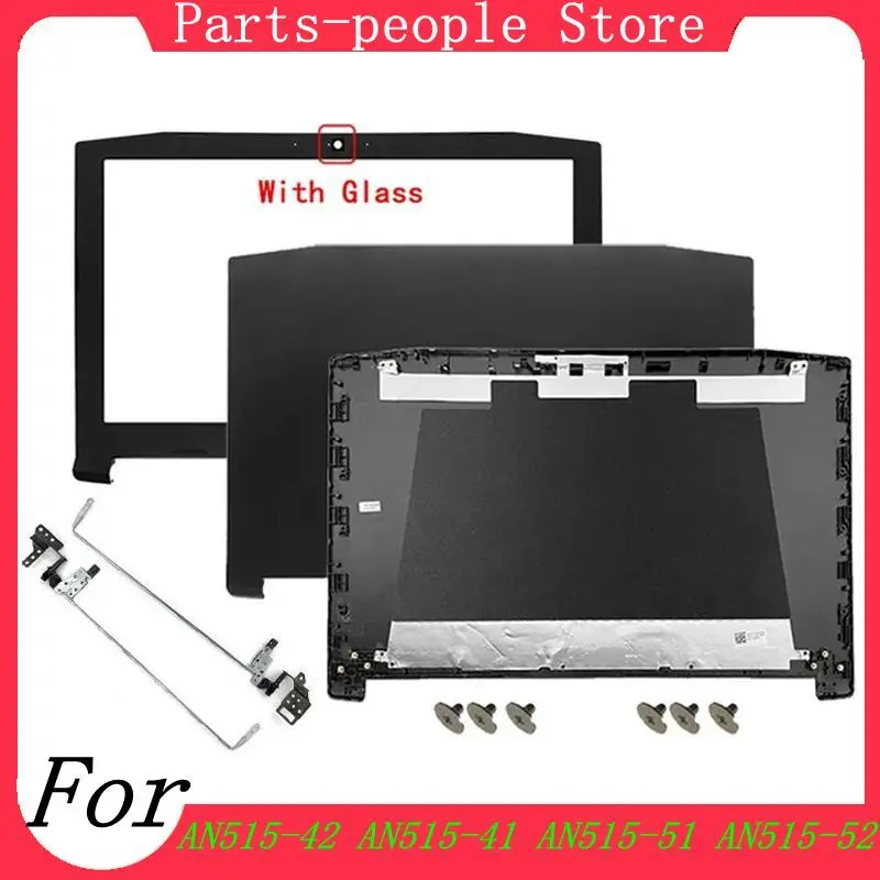Black For Nitro 5 AN515-42 AN515-41 AN515-51 AN515-52 AN515-53 N17C1 LCD Back Cover Top Screen Lid Front Bezel Frame Hinges