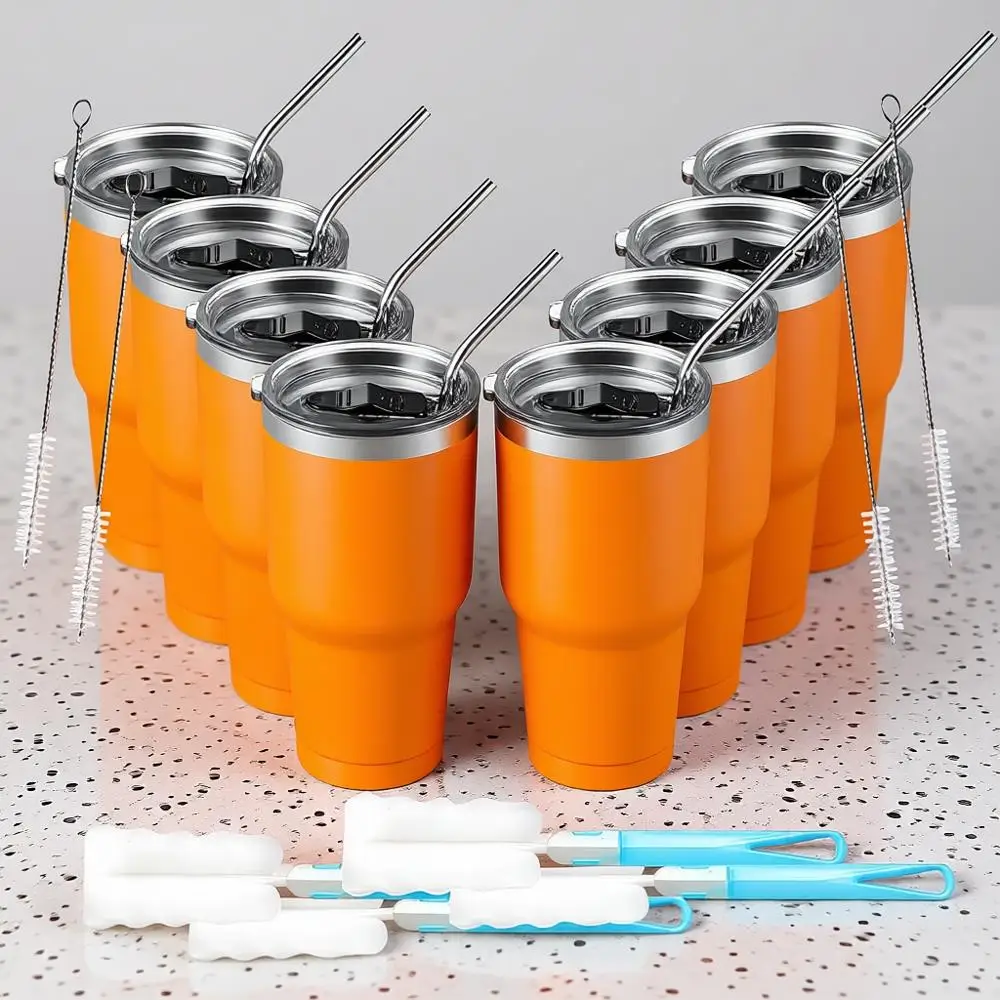 

30oz Stainless Steel Insulated Tumbler with Lid Double Wall Vacuum Coffee Cup Large Travel Mug for Hot and Cold Drinks, Home, Of