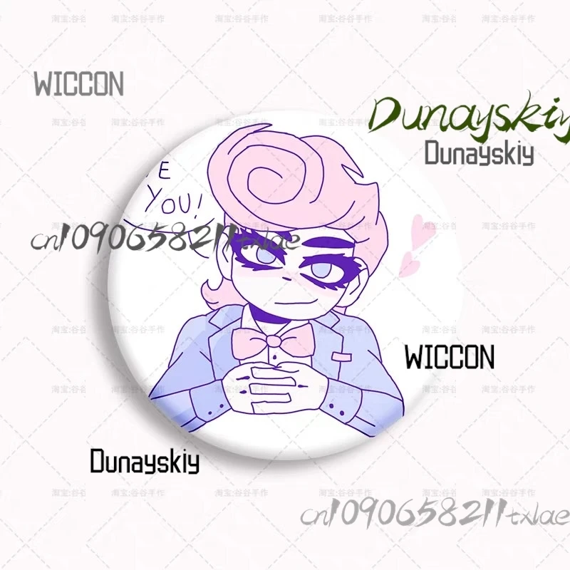 Arrebol Cos Store الدم المال هارفي أفخم شخصية محبوب محشوة للتخصيص المقتنيات Kawaii بروش شارة ديكور ﻿