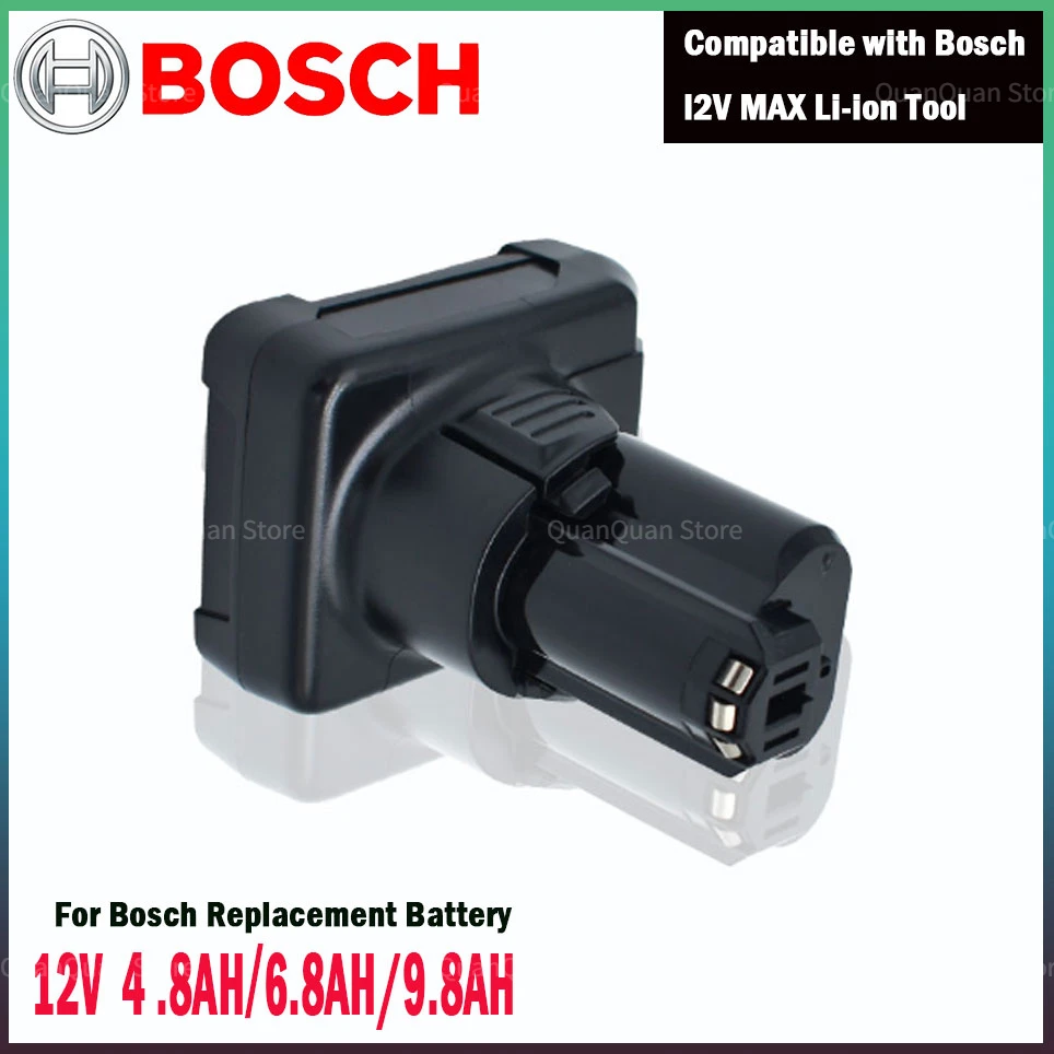 

12V Bosch 4.8AH/6.8AH/9.8AH Li-Ion BAT420 Ersatz Batterie for Bosch BAT411 BAT412 BAT413 BAT414 battery Cordless Power werkzeuge