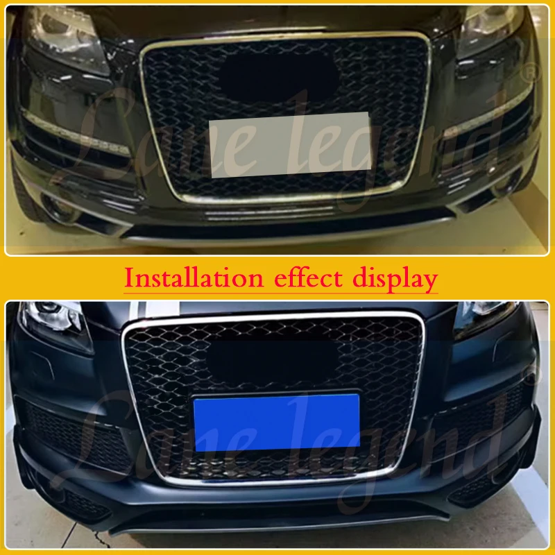 Front Bumper Grill Center Grille For Audi Q7 2007 - 2015 (Refit For RSQ7 Style) Car Front Grille For Audi Grill