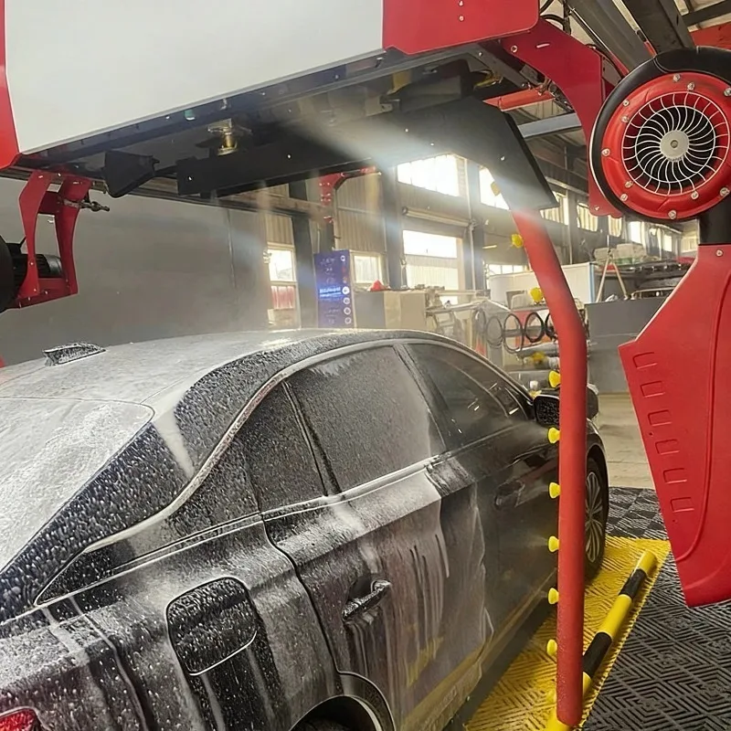 Automatic Touchless Car Wash Machine Intelligent Vehicle Height Width Detection Automatically Adjusts Spray Arm Moving Range