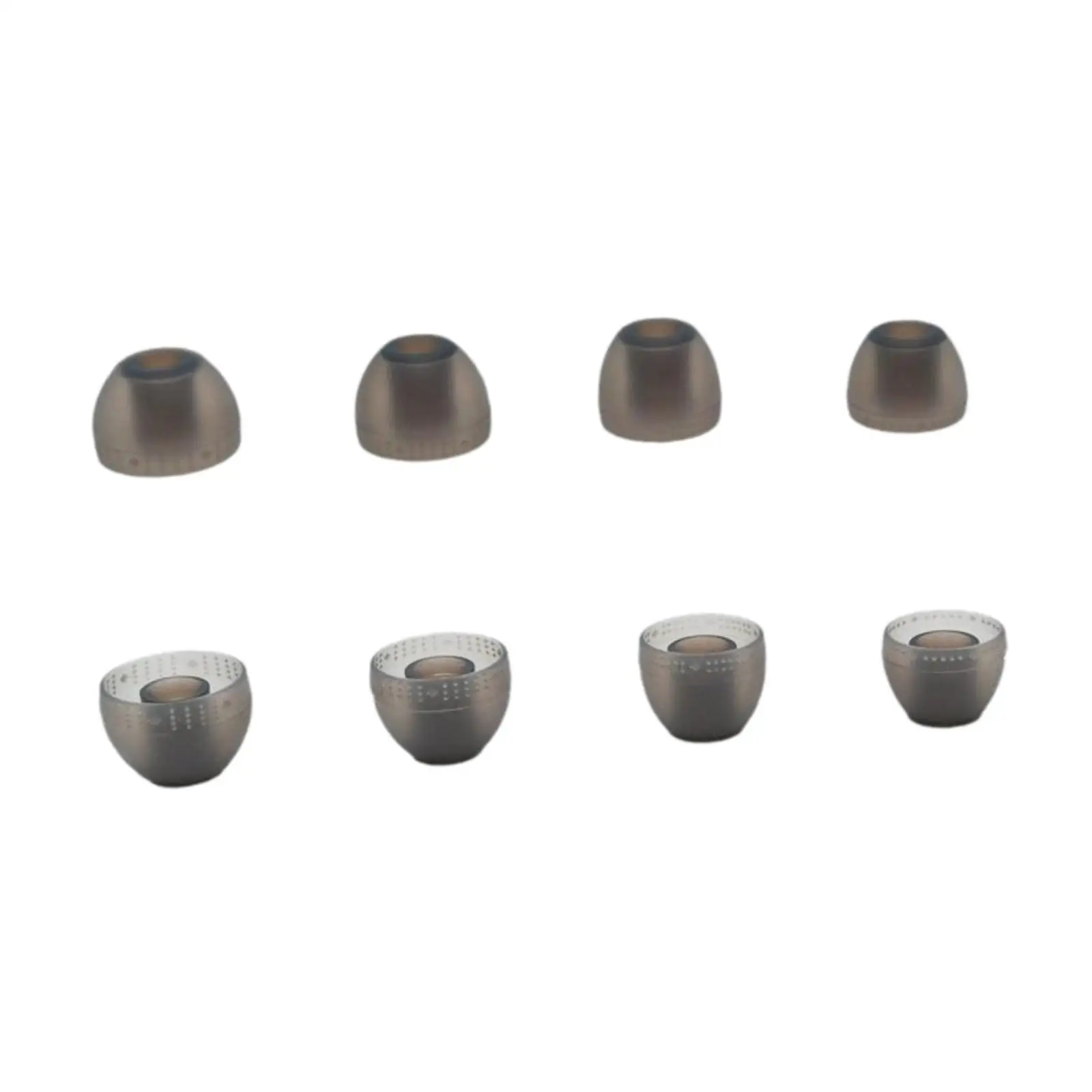 Replacement Silicone Earbud Caps for in Ear Headphones Ear Tips Cover Noise Isolation Earpads Ergonomic Grey 8pcs