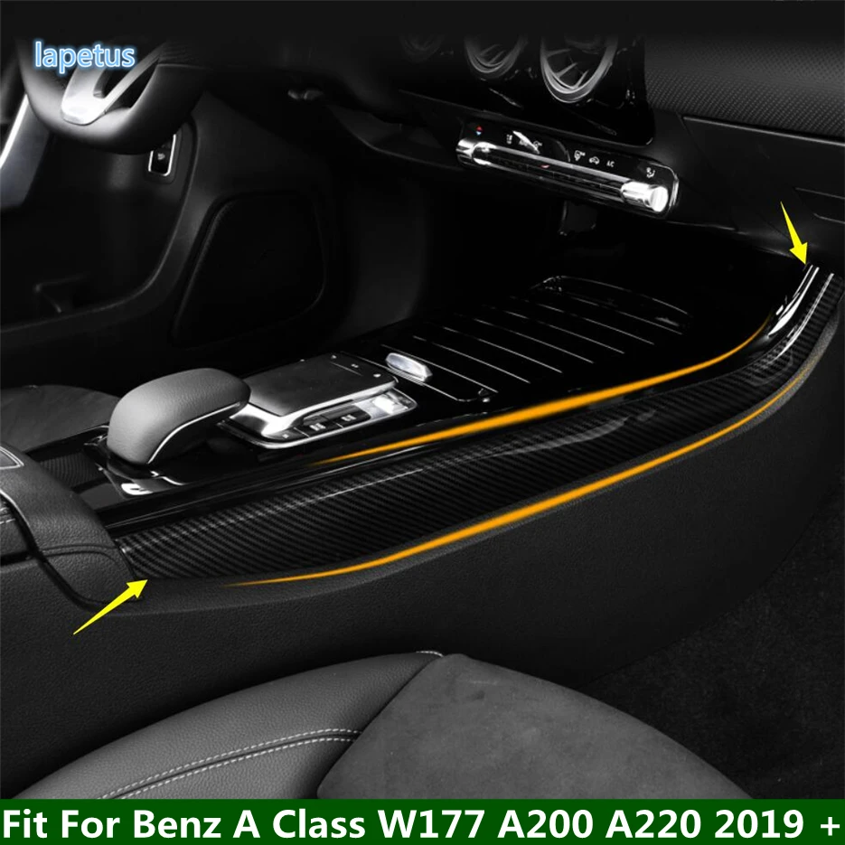 

Stalls Gear Shift Box Side Trim Decoration Strips Cover Fit For Mercedes Benz A Class W177 A200 A220 2019 - 2024 Car Accessories