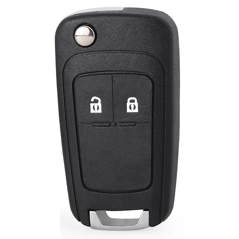 KEYECU 433MHz ID46 / PCF7952E Chip Keyless- Go Flip Remote Key Fob for Opel/Vauxhall Astra J, Zafira C,Insignia Mokka,Cascada