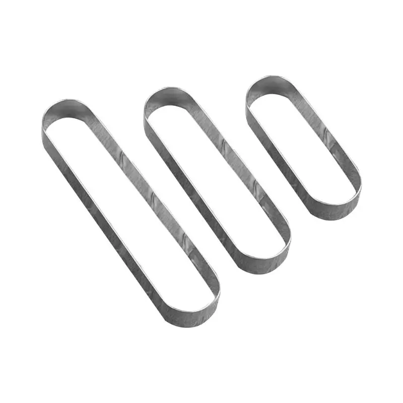 Stampo per biscotti geometrico in metallo, rettangolare, per mousse, stampo per biscotti, anello circolare, stampo per strumento