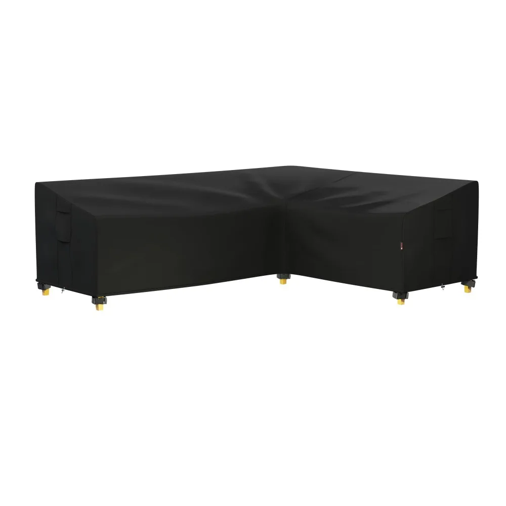 

Чехол для уличного L-образного дивана, сверхмощный водонепроницаемый 600D, подходит для разных размеров