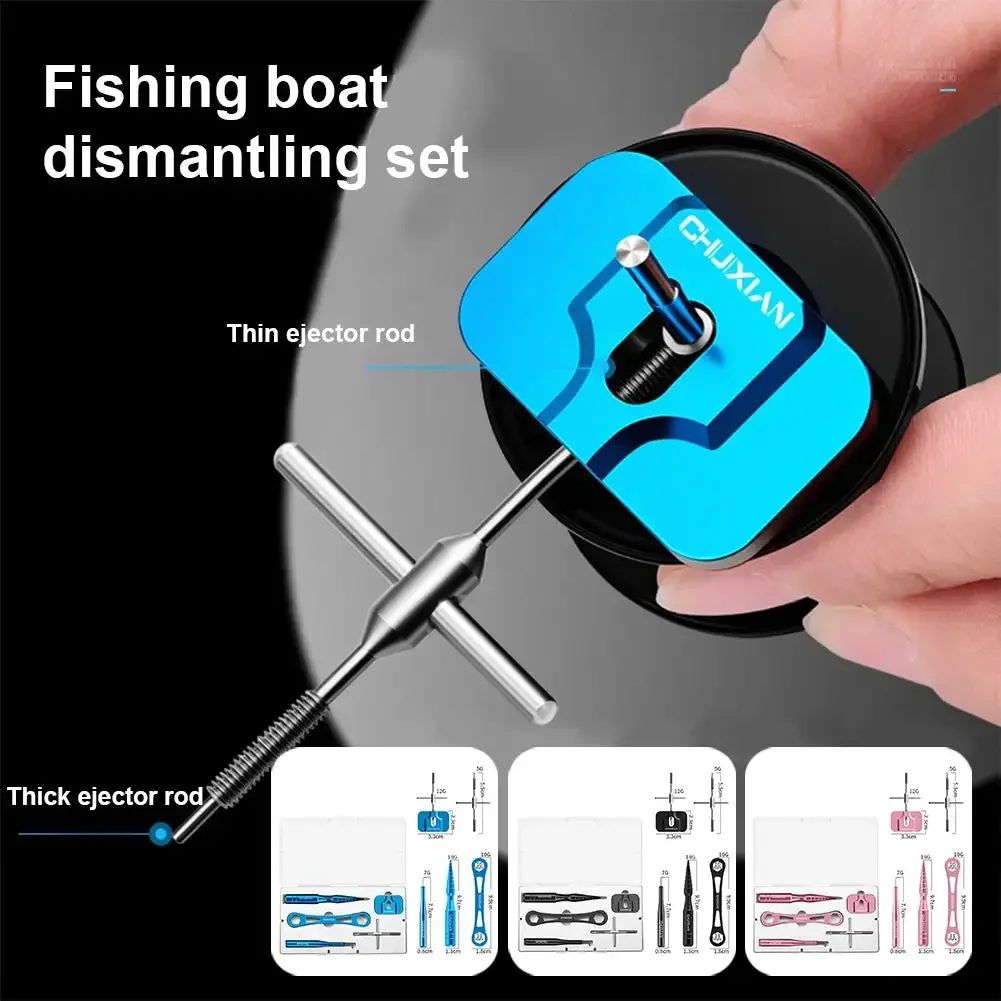 Juego llaves desmontaje carrete pesca – Kit mantenimiento rodamientos - imagen 4