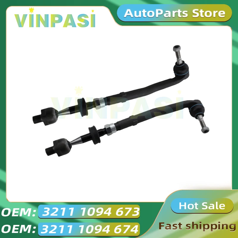 Tie Rod Assembly Suitable for BMW 5 Series E39 High Quality Suspension Part Stabilizer Link Tie Rod End 32111094673 32111094674