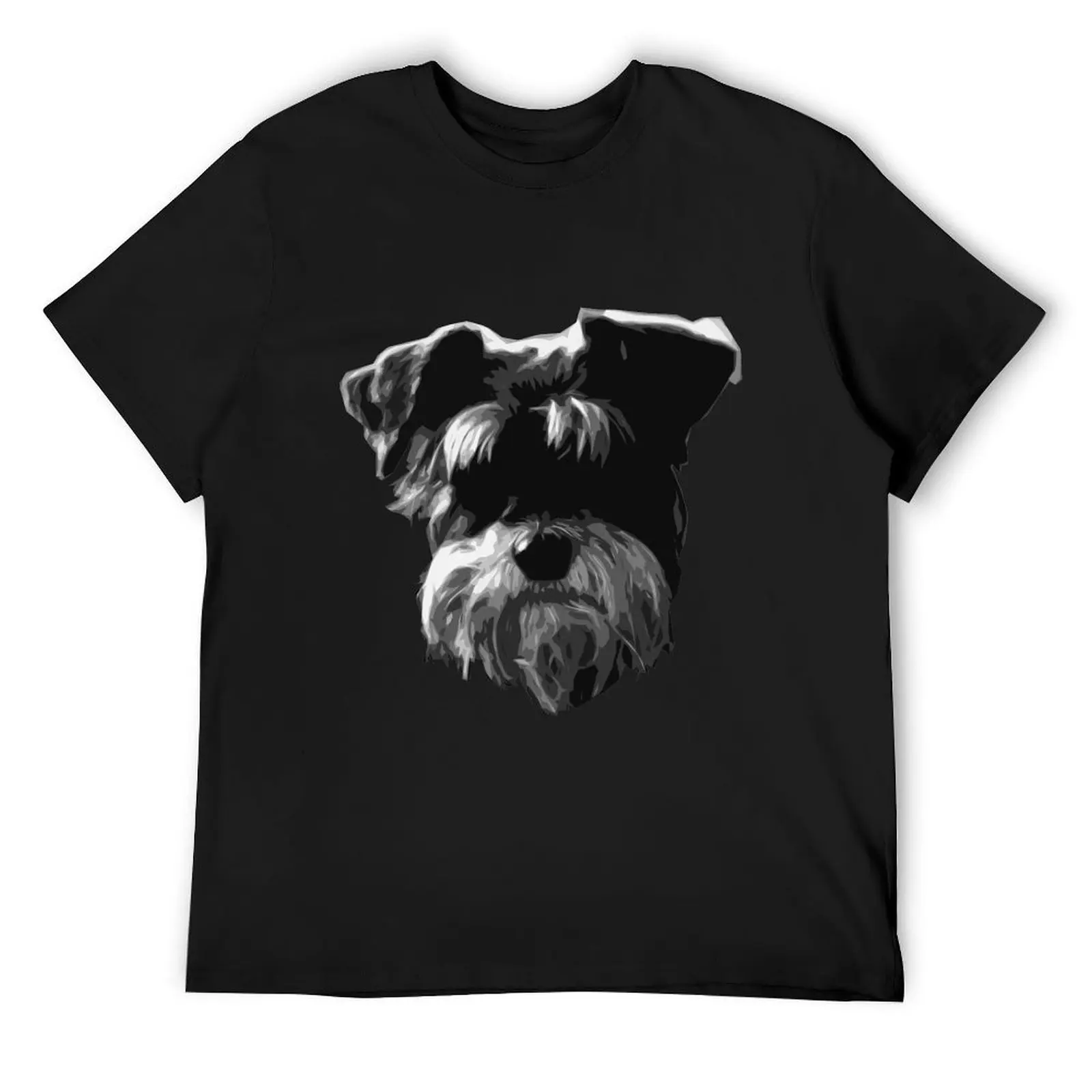 Little Schnauzer T-Shirt man t shirt plus sizes funny t shirts for men