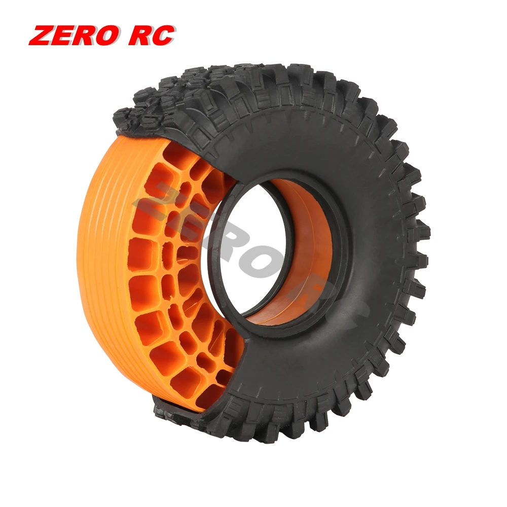 KEEDA Insert Silicone 1,9″ Pour Pneus RC Crawler – Compatible SCX10, TRX4, Redcat – 4 Pièces Rouges 108×42 Mm