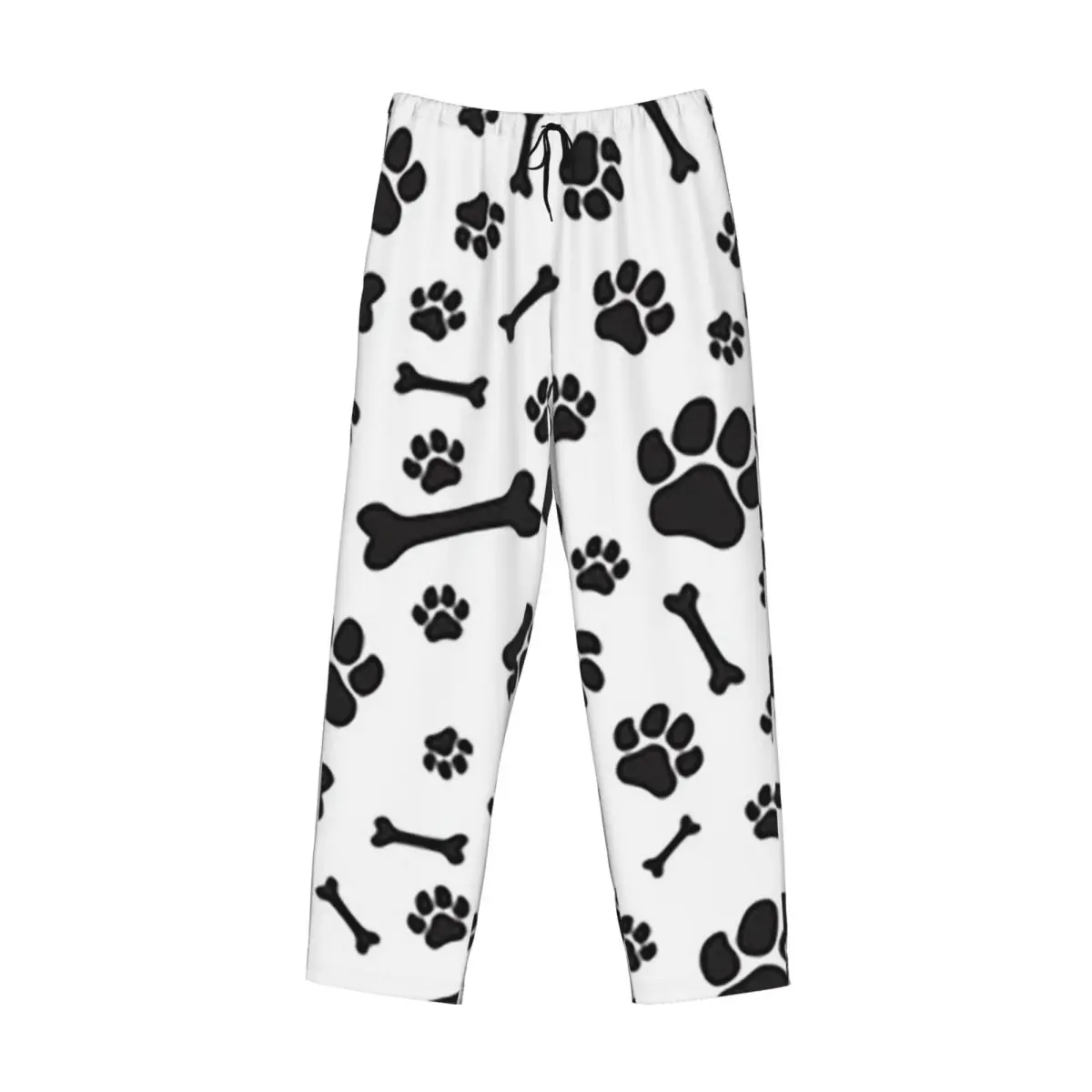 

Custom Colorful Dog Paw Print 3 Pajama Pants Men Sleepwear Sleep Lounge Bottoms with Pockets