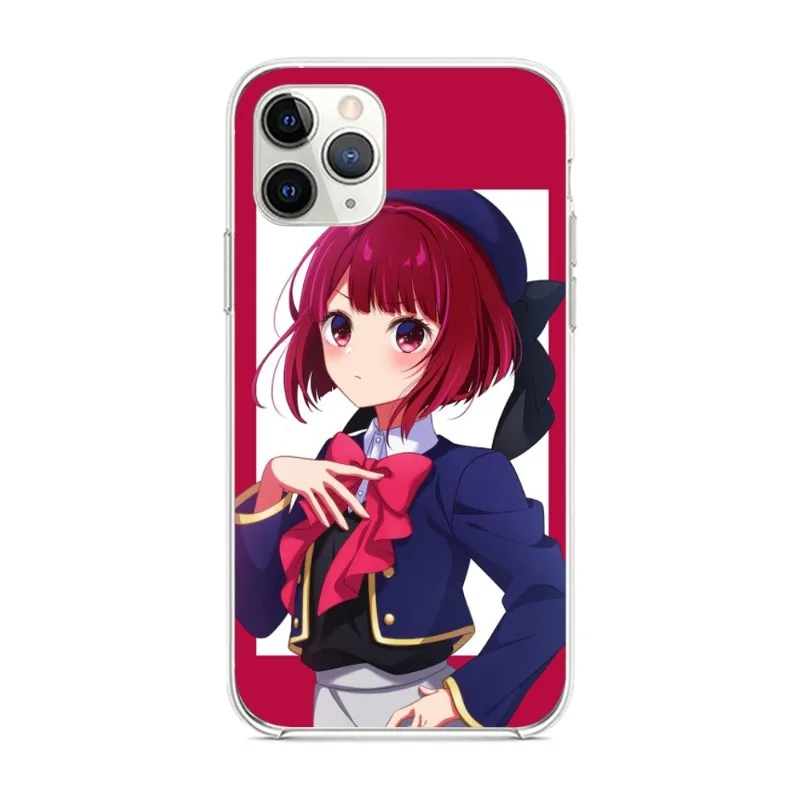 Oshinoko Arima Kana Anime Phone Case for iPhone 14 13 12 11 XS X 8 7 6 Plus Mini Pro Max SE 2022 Clear Phone Cover Funda