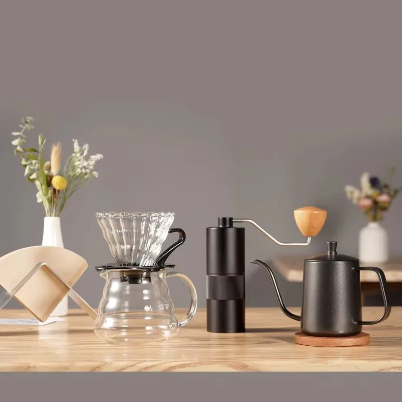 Hand brewed coffee pot set Pour over coffee machine gift set