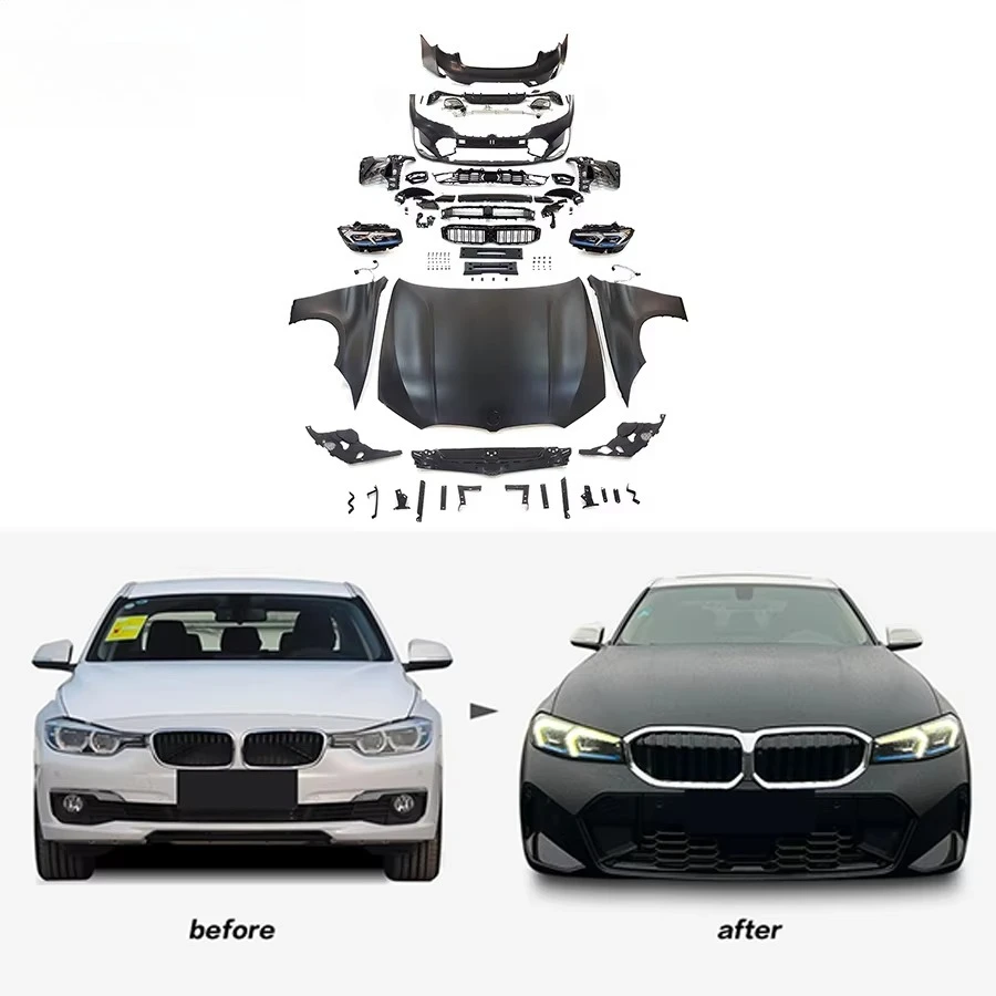 

3 SERIES F30 UPGRADE NEW G20 LCI STYLE BODY KIT 2013-2018 320i 325i HEAD LIGHTS BUMPER FENDER HOOD LIP 3S MODIFY FACELIFT KIT