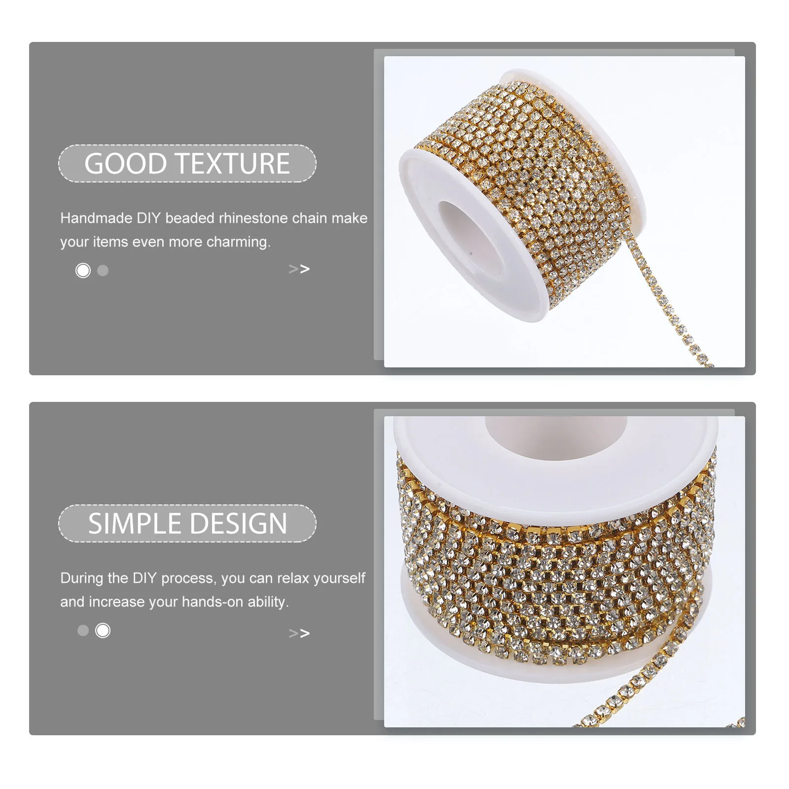 1 لفة سلسلة حجر الراين للملابس DIY بها بنفسك الإبداعية شكل التصحيح بروش سلسلة الزخرفية اكسسوارات الزفاف DIY بها بنفسك حجر الراين #6