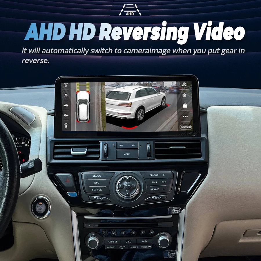 Yes 12.3inch Android Car Radio Head Unit Wireless CarPlay Android Auto 4G GPS Multimedia Player For Pathfinder 2012‑2020 8+256G