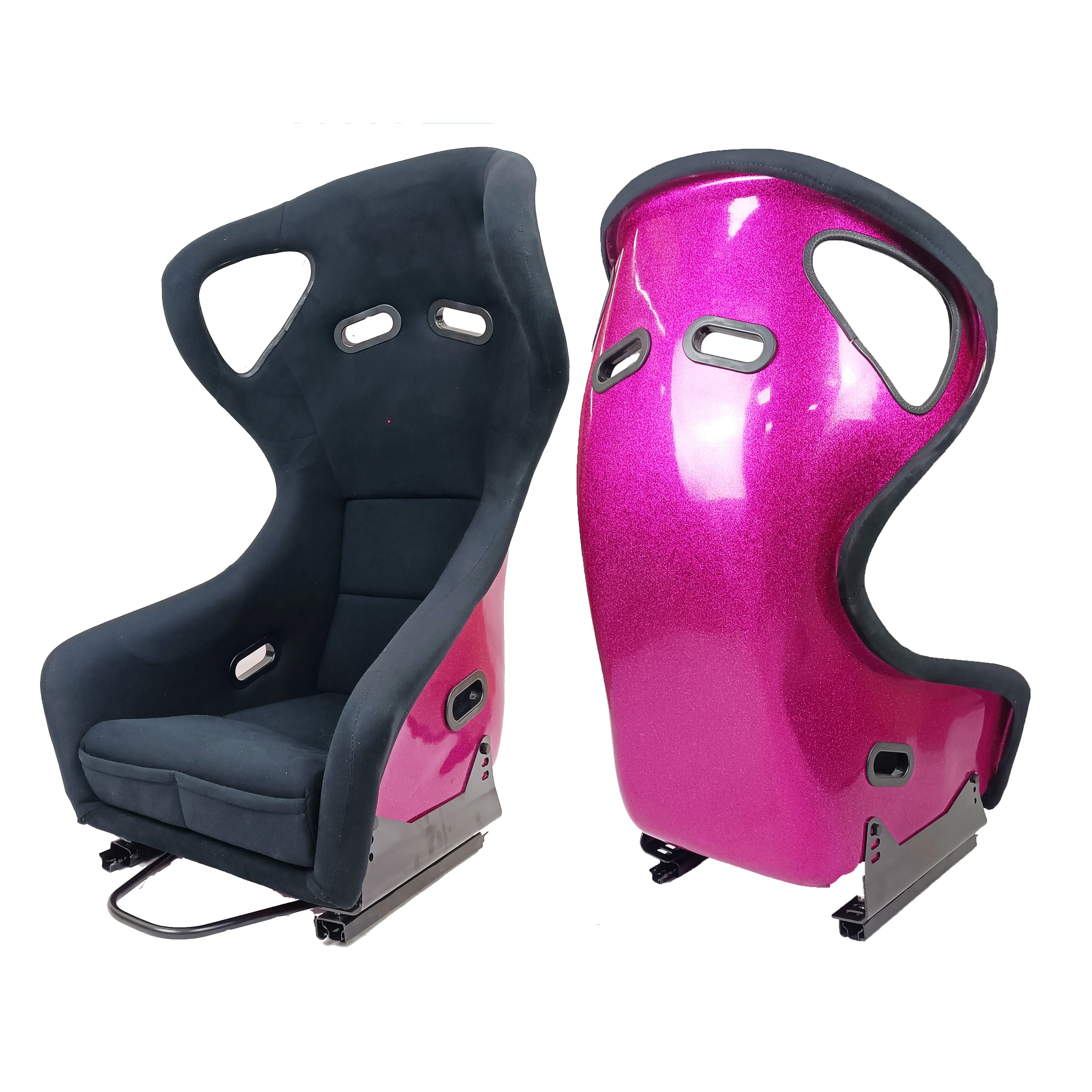 1070 Velvet Simulator Glitter Car Vehicle Sport Carbon Fiber Glass Universal SIM Bucket Racing Fiberglass Seats