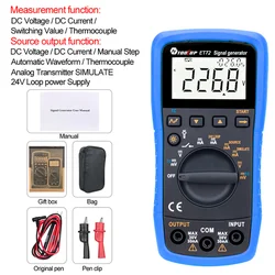 TOOLTOP generatore di segnale digitale 4-20mA trasmettitore analogico sorgente simulatore termocoppia corrente tensione Loop processo calibratore