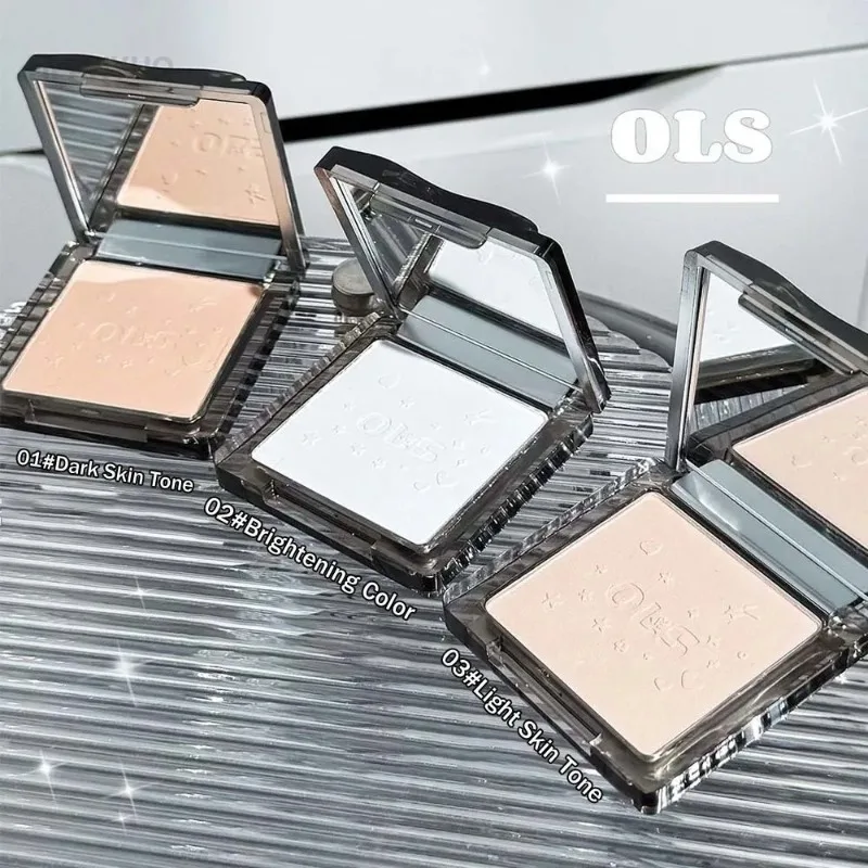 Wit blokpoeder Zachte focus Oil Control Setting Matte geperste poeder Natuurlijke concealer Los poeder voor gezichtscontouren Make-up