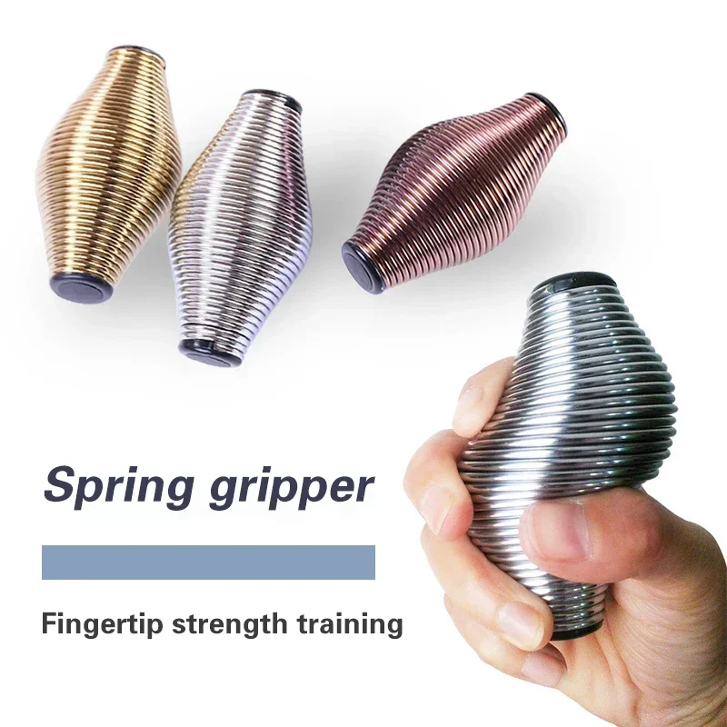 Spring Grip Muscle Coach Grip Enhances Stress Relief Ball Anxiety Relief Toy Metal Mini Rugby