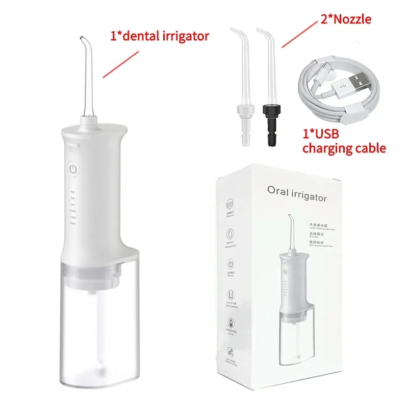 Portable Tooth Irrigatorelectric Tooth Irrigator High Pressure Water Tooth Cleaning Device To Remove Stains And Calculus