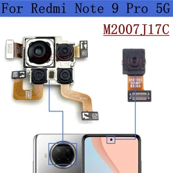 Rear Camera For Xiaomi Redmi Note 9 Pro 5G M2007J17C Main Ultrawide Macro Depth Back Front Camera Module Spare Parts