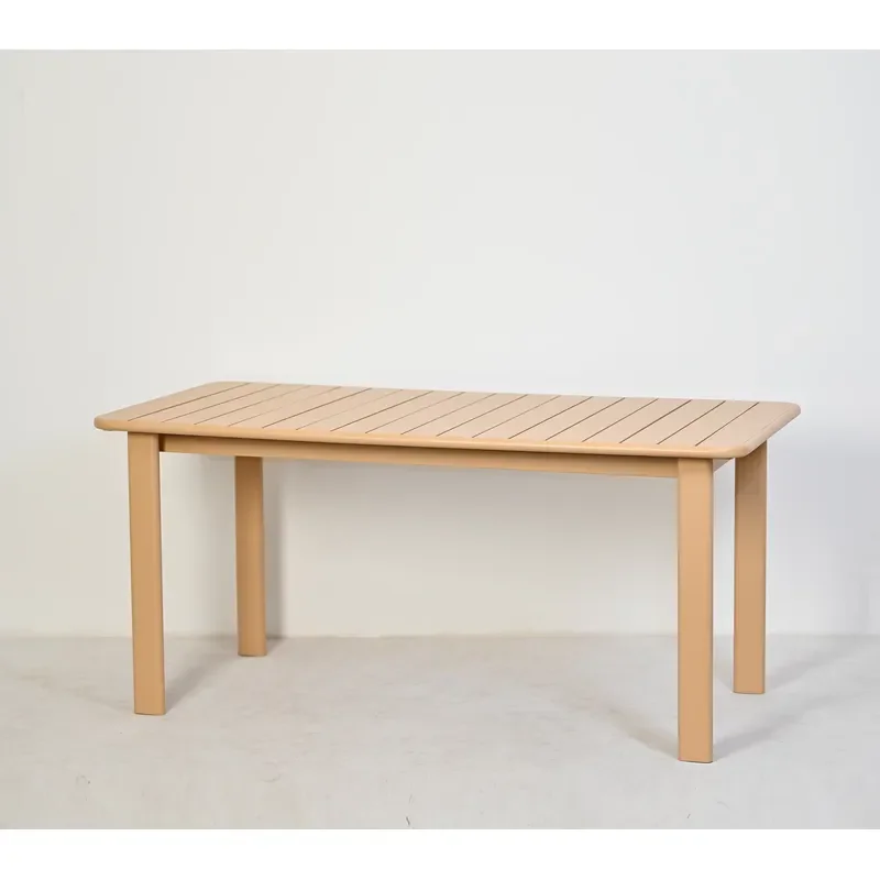 Wholesale Factory Furniture Modern Restaurant Garden Patio Dinner Table White Square Outdoor Dining Table