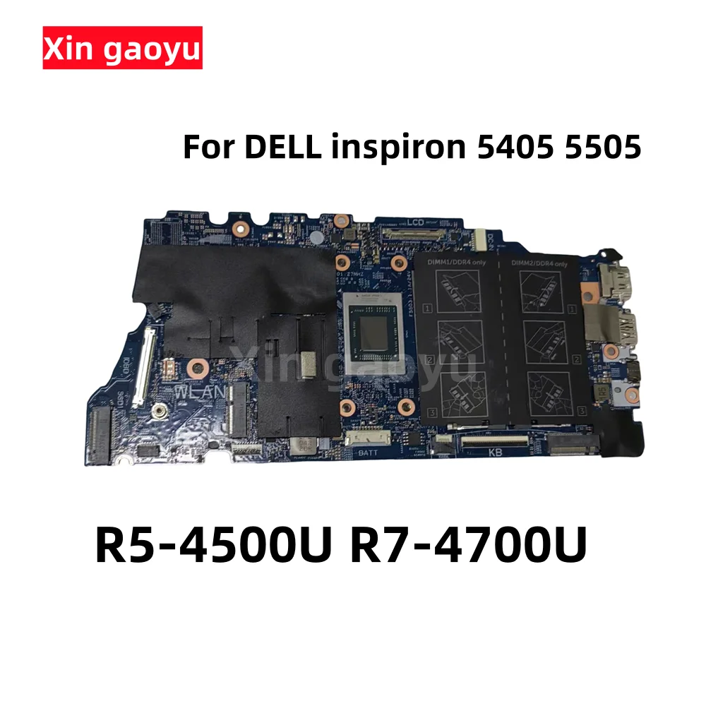 

CN-0YX59Y CN-0GFPRC 19852-1 7W9DF Original For DELL inspiron 5405 5505 Laptop Motherboard R5-4500U R7-4700U Mainboard Test Per