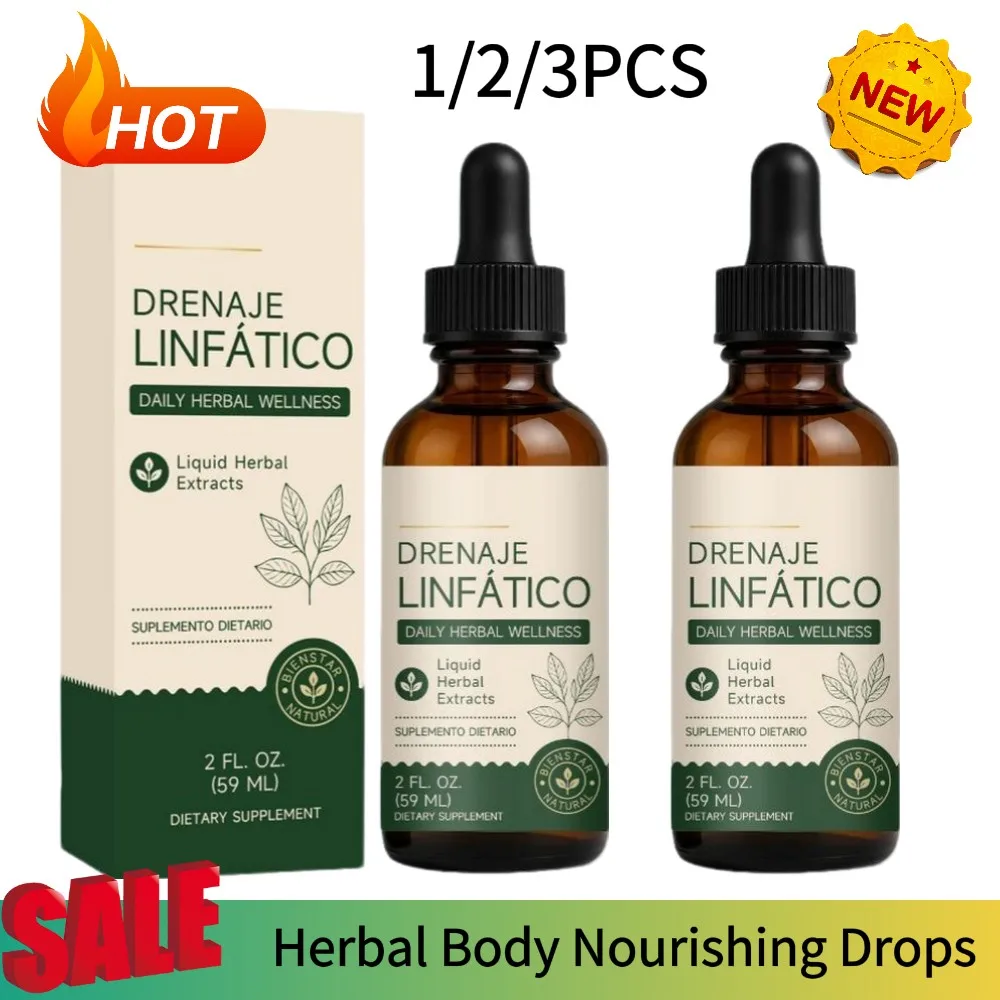 Herbal Body Drops Serum 59ml Natural Nourishing Moisturizing High Absorption Gentle Essence For Women & Men Daily Skin Care