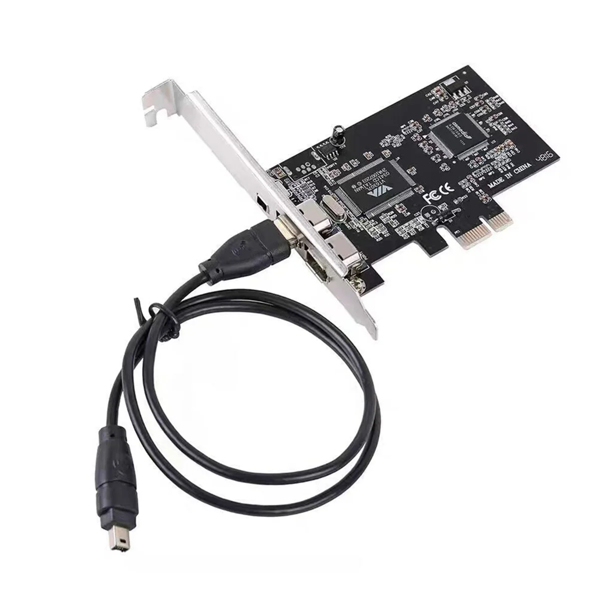 PCI-E Express Card, 1394a IEEE 1394b Controller Card Cable, High Speed Data Transfer, Video Editing, Audio Recording